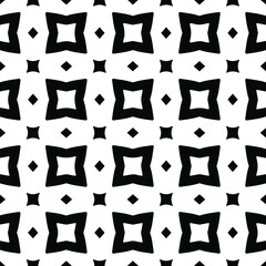 floral seamless pattern background.Geometric ornament for wallpapers and backgrounds. Black and white pattern.