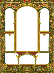 vintage frame with ornament
