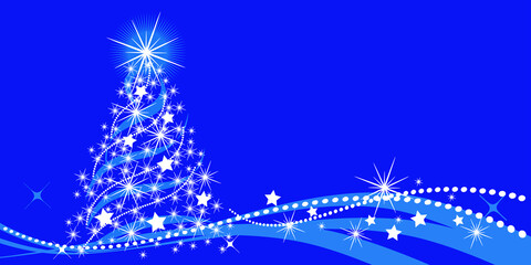 christmas tree with stars