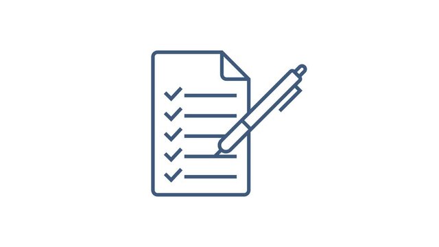 Office icon. Web icon set. Office, great design for any purposes. Motion graphics.
