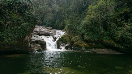 Fototapeta na wymiar waterfall in the mountains, Rio de Janeiro - Brazil