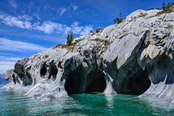The Marble Caves (Capilla de Mármol), Rio Tranquilo, Aysen, Patagonia, Chile 