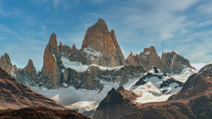 View of Fitz Roy a blue day