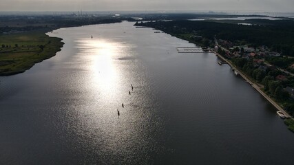 sunset over the river © Tomasz