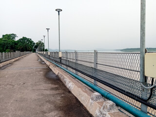 Manderia dam bridge in Rourkela, outdoor park.