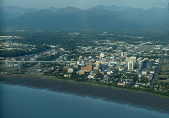 Naklejka premium Downtown Anchorage