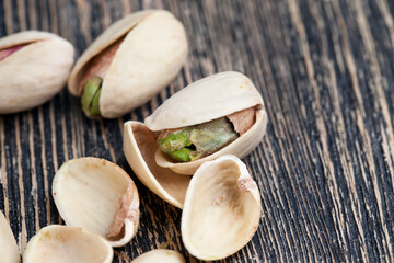 delicious and salty pistachio nuts