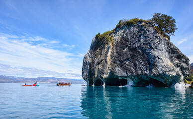 The Marble Caves (Capilla de Mármol), Rio Tranquilo, Aysen, Patagonia, Chile