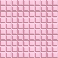 Pink geometric background. Mosaic tiles. Vector illustration. 