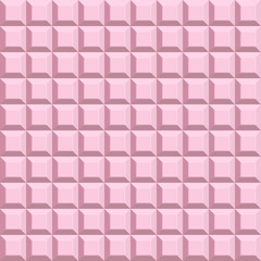 Pink geometric background. Mosaic tiles. Vector illustration. 