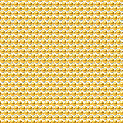 Golden luxury background with beads. Vector illustration.