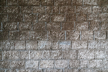 a stone wall made of blocks as a background