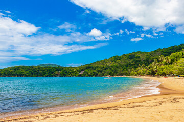 Big tropical island Ilha Grande Praia de Palmas beach Brazil.