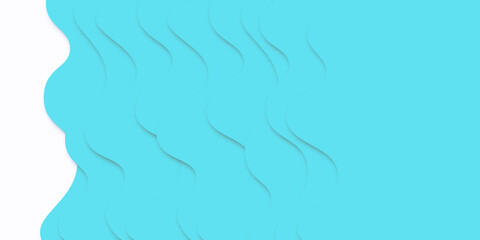 wave abstract art paper paper carving background paper layer 3d illustration