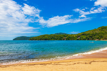 Big tropical island Ilha Grande Praia de Palmas beach Brazil.