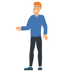 happy man vector. sweet vector