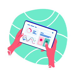 Dashboard on the tablet