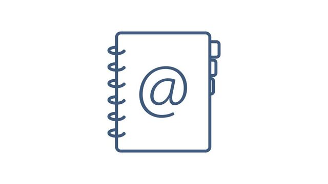 Office icon. Web icon set. Office, great design for any purposes. Motion graphics.