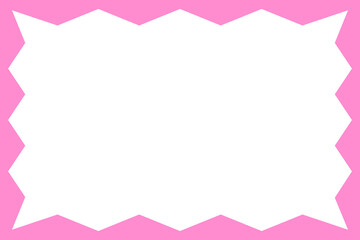 シンプルギザギザフレーム