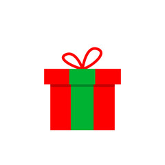 Icono de caja de regalo de navidad. Concepto de sorpresa u obsequio. Ilustración vectorial