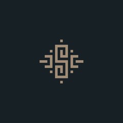 Fototapeta premium Letter S logo design inspiration vector template. Monogram S icon