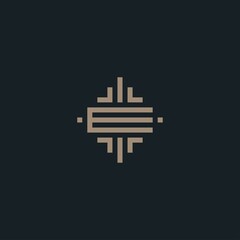 Letter E logo design inspiration vector template. Monogram E icon