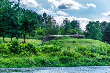 Fototapeta na wymiar bunker in Nowogród, Podlasie, Poland