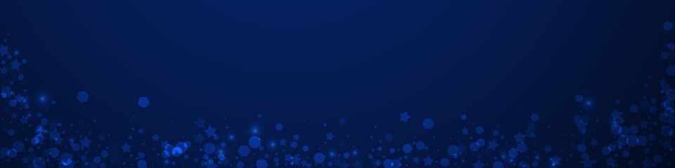Fototapeta premium Magic stars sparse Christmas background. Subtle fl