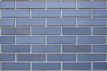 Clinker brick wall in a cool tone