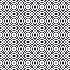 Fototapeta premium Textured stripes pattern. Black symmetrical