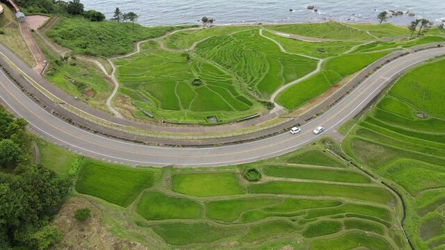 #0034 石川県 能登半島 千枚田 空撮