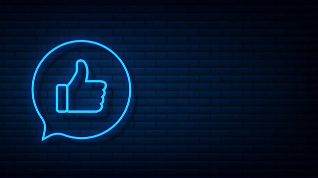 Like, Recommend, feedback. Social network post. Social media like. Motion graphics.