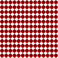 seamless pattern 3 red square isolated on white background, simple style vector