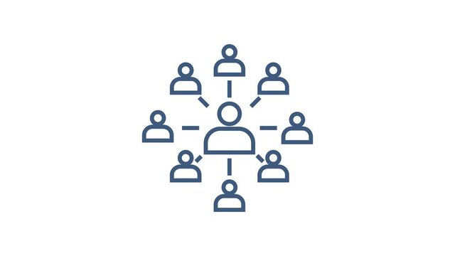 Office icon. Web icon set. Office, great design for any purposes. Motion graphics.