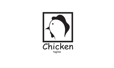 Premium vector chicken, rooster, chicken farm, fastfood, logo design template