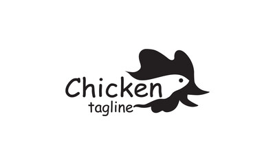 Premium vector chicken, rooster, chicken farm, fastfood, logo design template