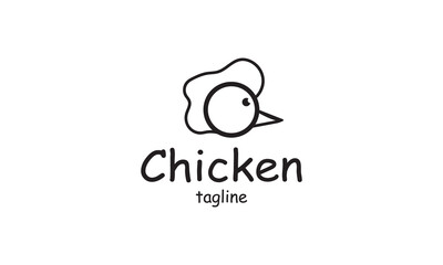 Premium vector chicken, rooster, chicken farm, fastfood, logo design template