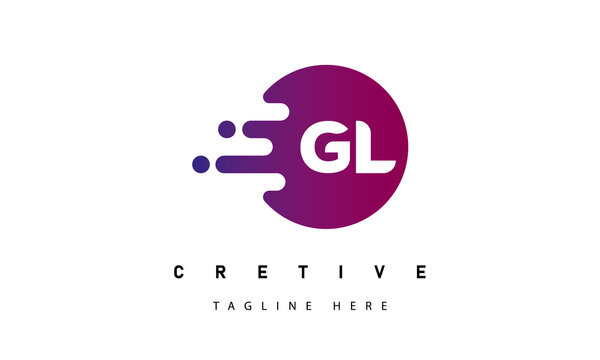 Fast Steering letter GL logo designs concept