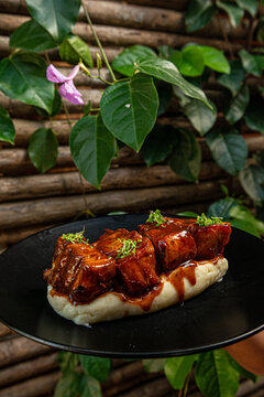 costillas de cerdo en alsa barbecue