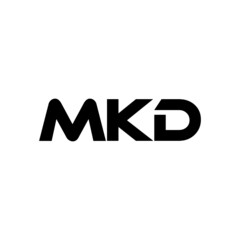 MKD letter logo design with white background in illustrator, vector logo modern alphabet font overlap style. calligraphy designs for logo, Poster, Invitation, etc.