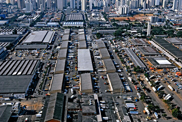 Vista aérea do Ceasa. São Paulo