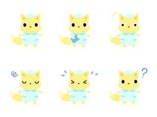 ナースのキツネ　アイコンセット１