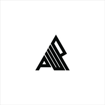 PWP letter logo creative design. PWP unique design