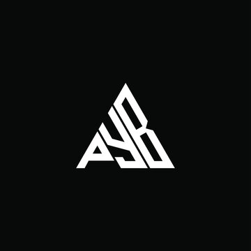 PYB letter logo creative design. PYB unique design