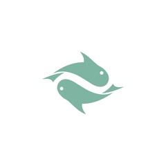 whale logo vector icon illustration template
