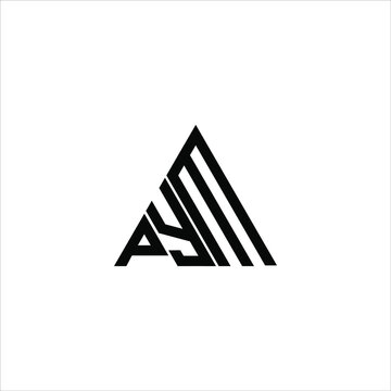 PYM letter logo creative design. PYM unique design