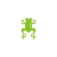 frog vector logo or mascot frog illustration cartoon template