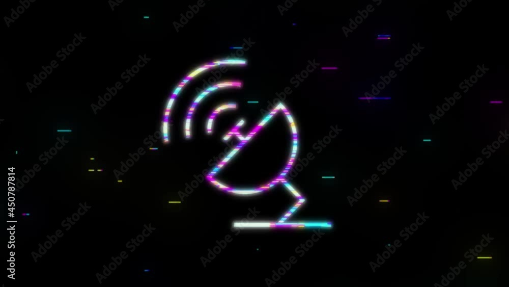 Poster technology icon on white background. information technology. digital communication. device icon. glo