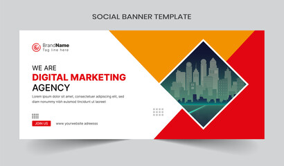 Social media cover vector templates fully editable, advertising design, web banner template