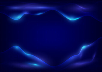 Abstract futuristic landscape with particles dots and mesh background. Computer technology data digital. Glowing wave. Flare retro design. Futuristic digital sci-fi